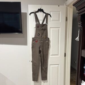 Stylish Brown Women's Overalls atye moda size l